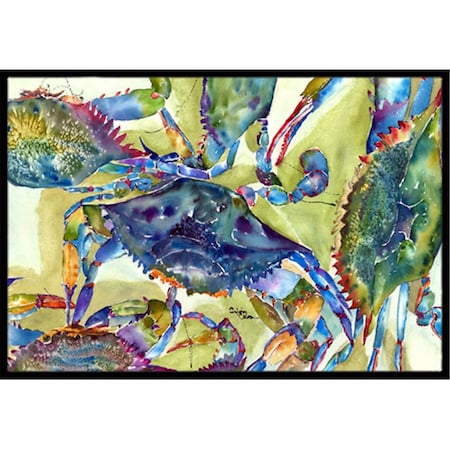 Carolines Treasures Crab All Over Indoor Or Outdoor Doormat - 18 x 27 in. 8512MAT